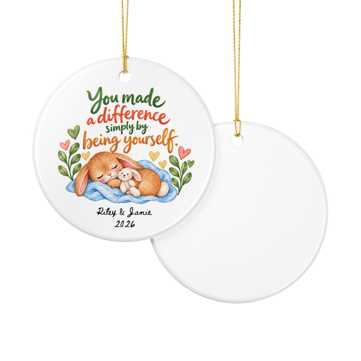 Heritage Single-Sided Ceramic Ornament