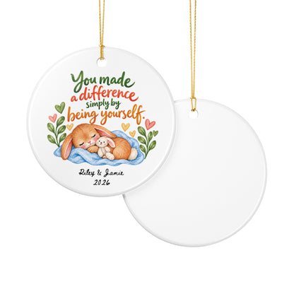 Heritage Single-Sided Ceramic Ornament