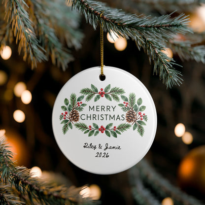 Heritage Single-Sided Ceramic Ornament