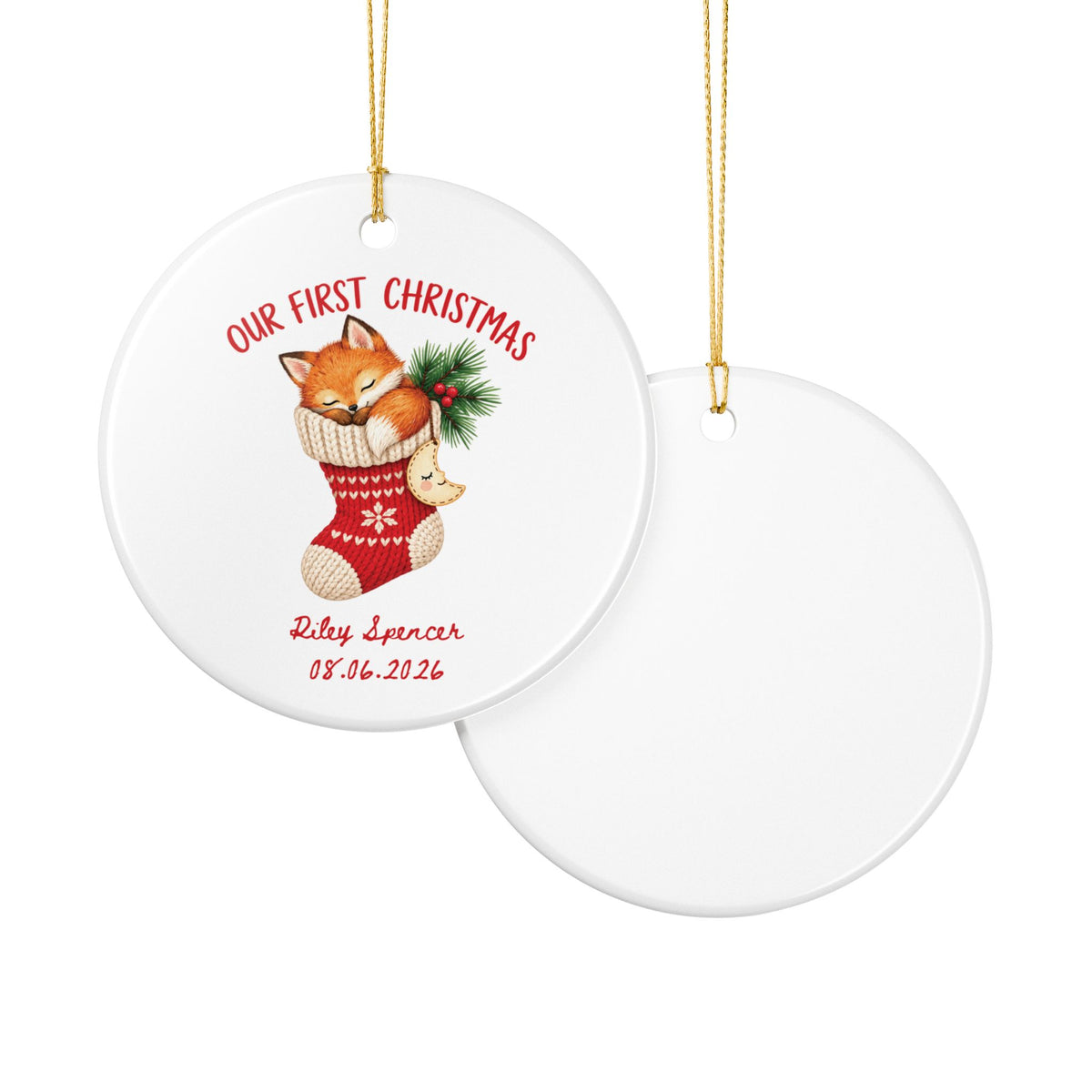 Heritage Single-Sided Ceramic Ornament