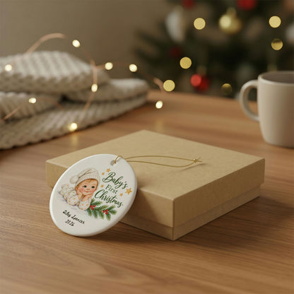 Heritage Single-Sided Ceramic Ornament