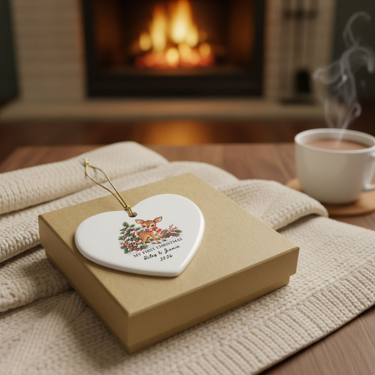 Heritage Single-Sided Ceramic Ornament