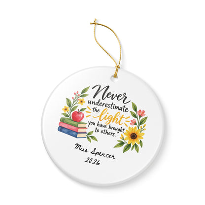 Heritage Single-Sided Ceramic Ornament