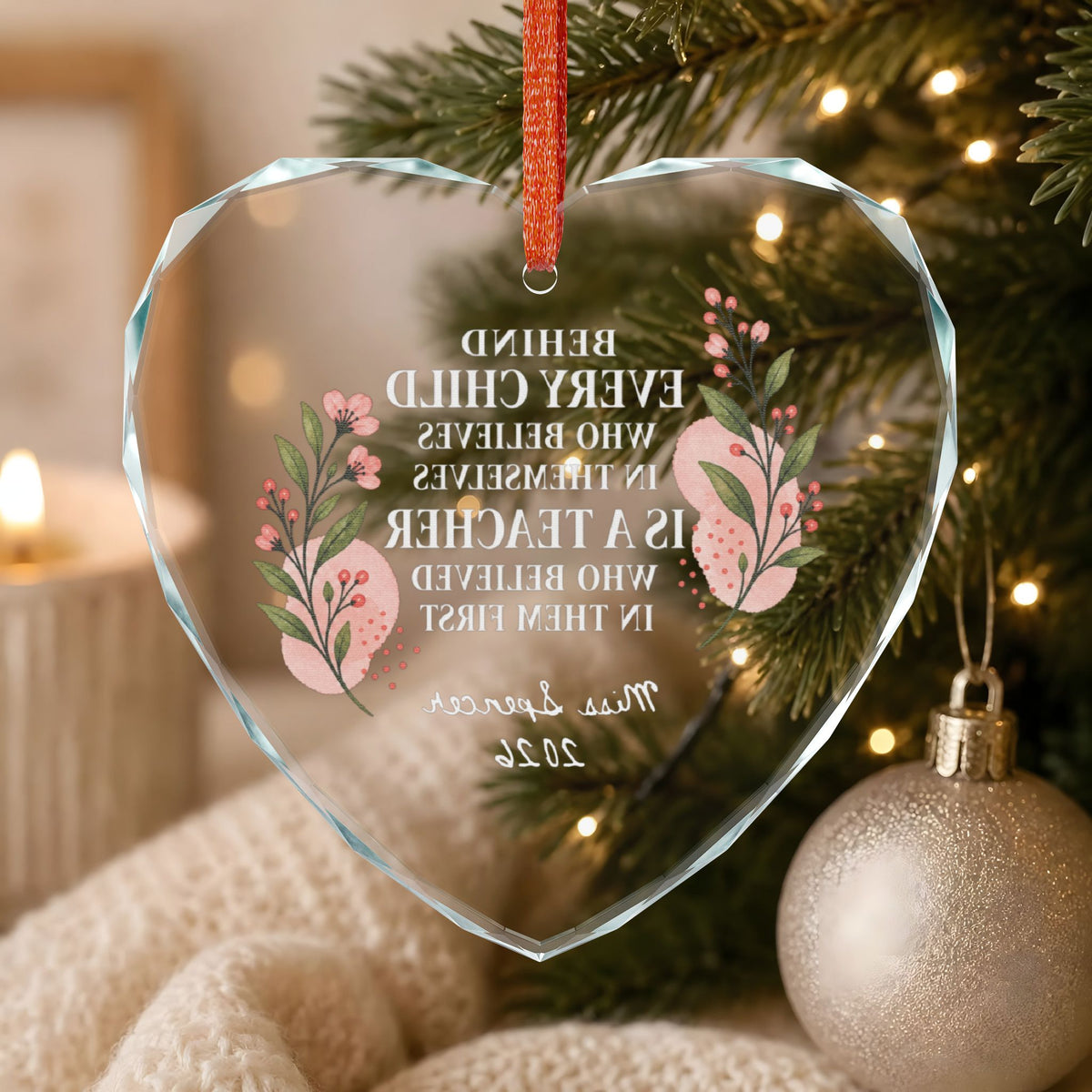 Signature Crystal Christmas Ornament