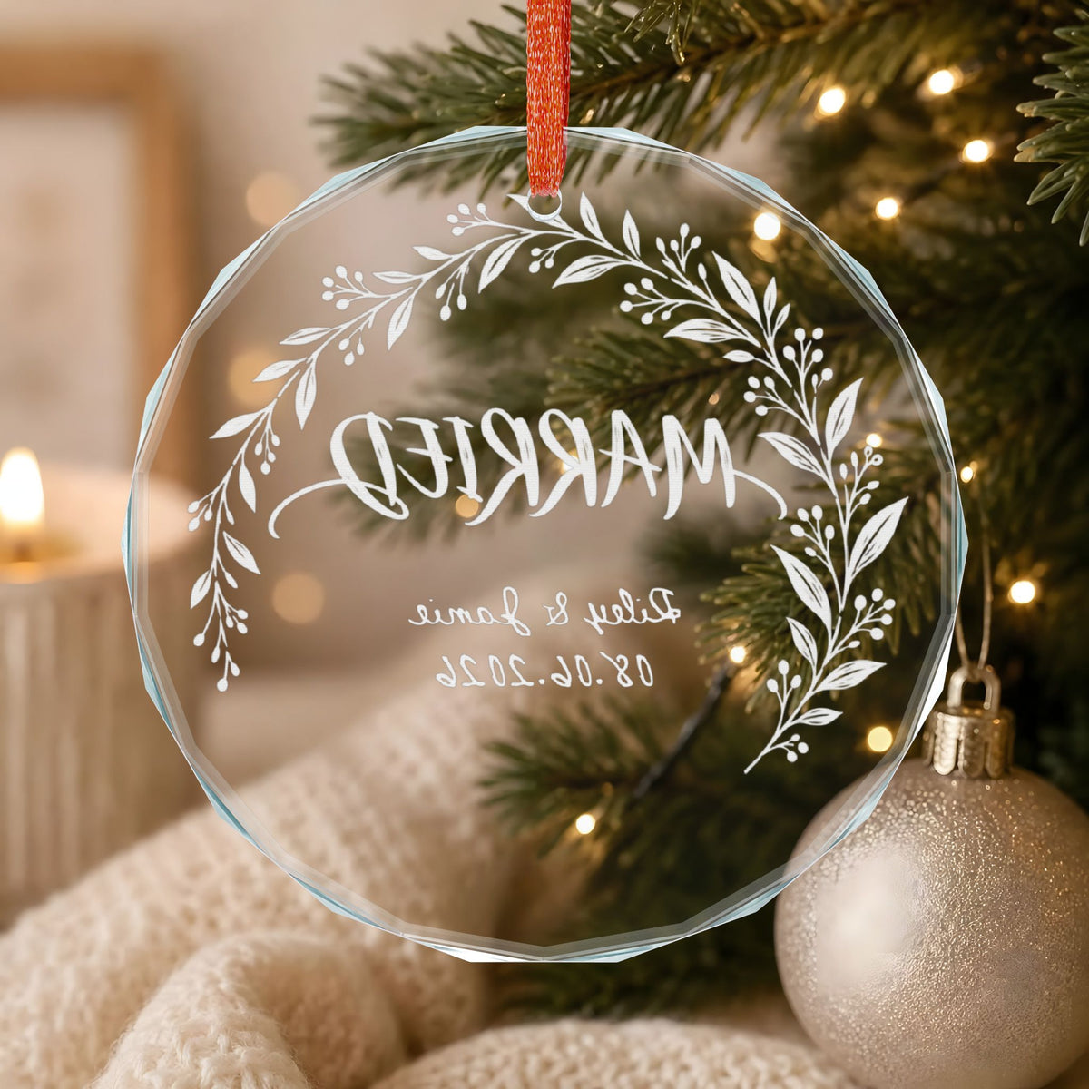 Signature Crystal Christmas Ornament