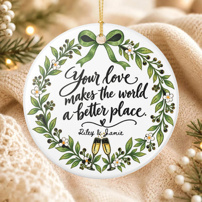 Heritage Single-Sided Ceramic Ornament