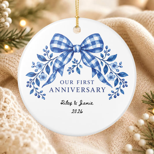 Signature Single-Sided Ceramic Ornament