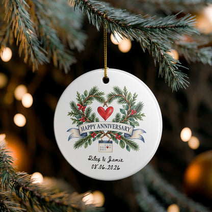 Signature Single-Sided Ceramic Ornament