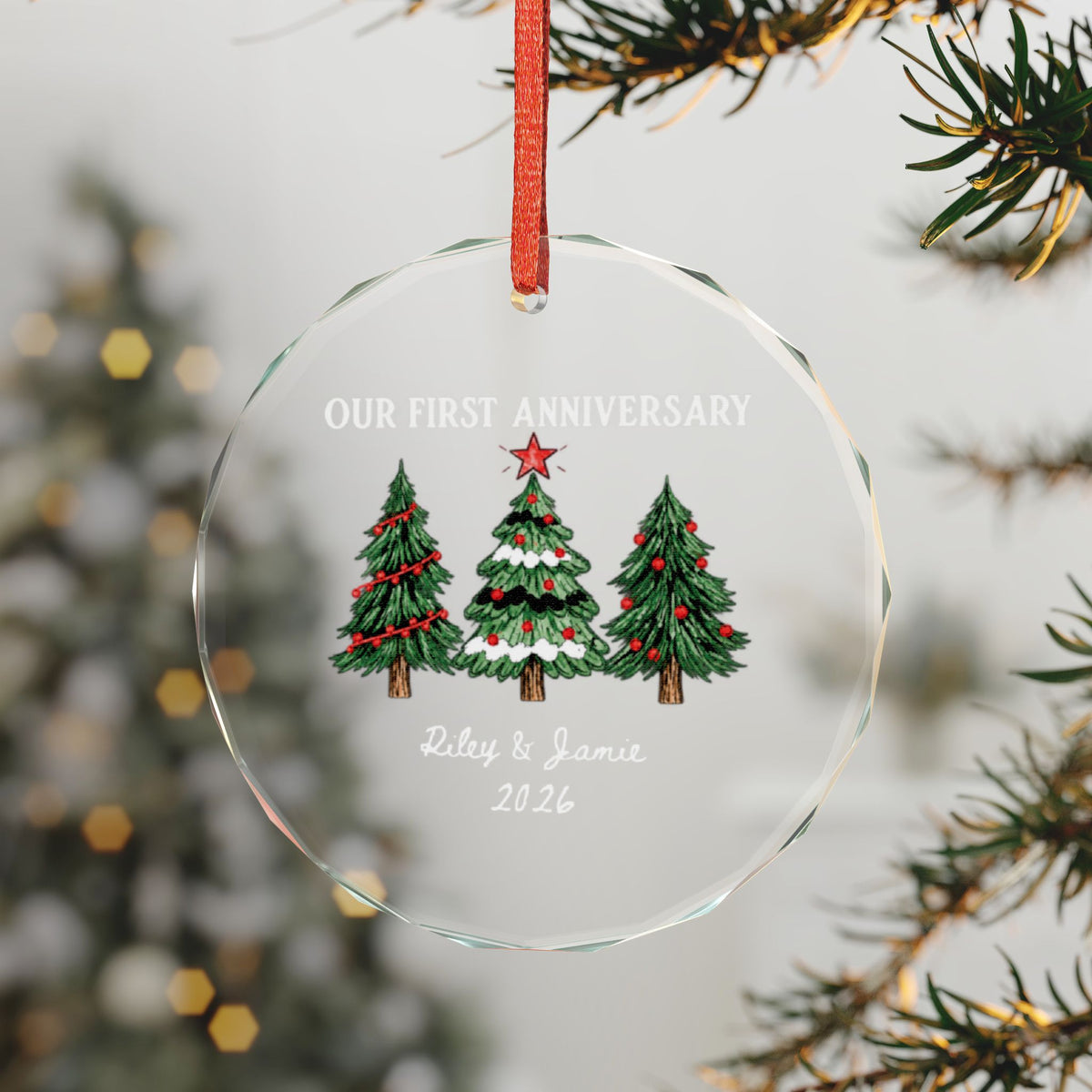 Signature Crystal Christmas Ornament