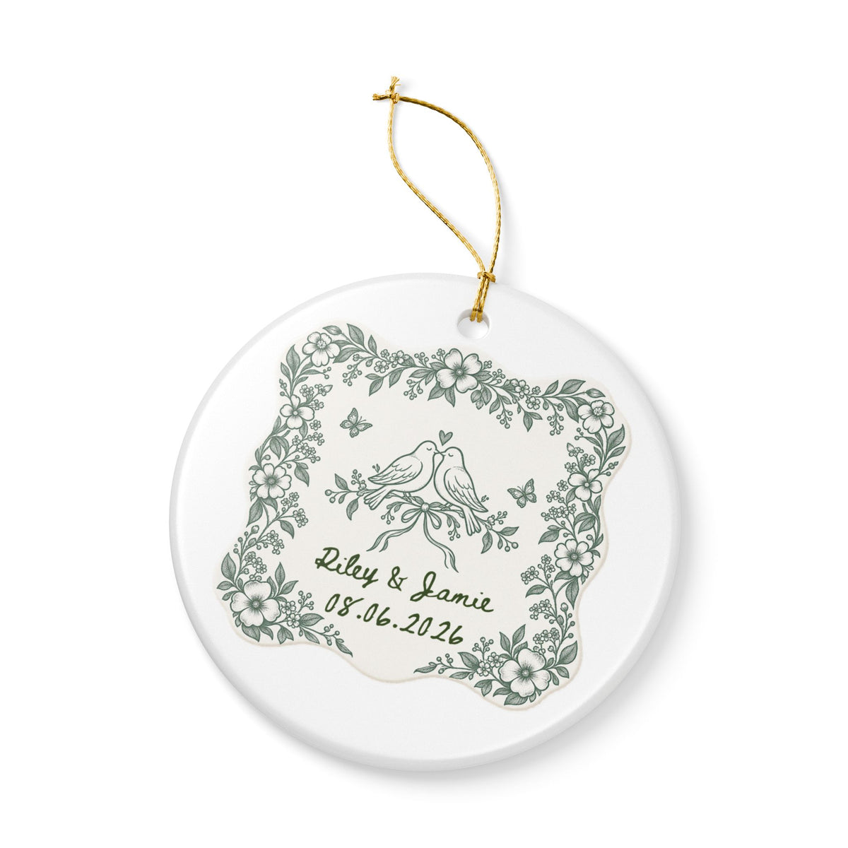 Heritage Single-Sided Ceramic Ornament