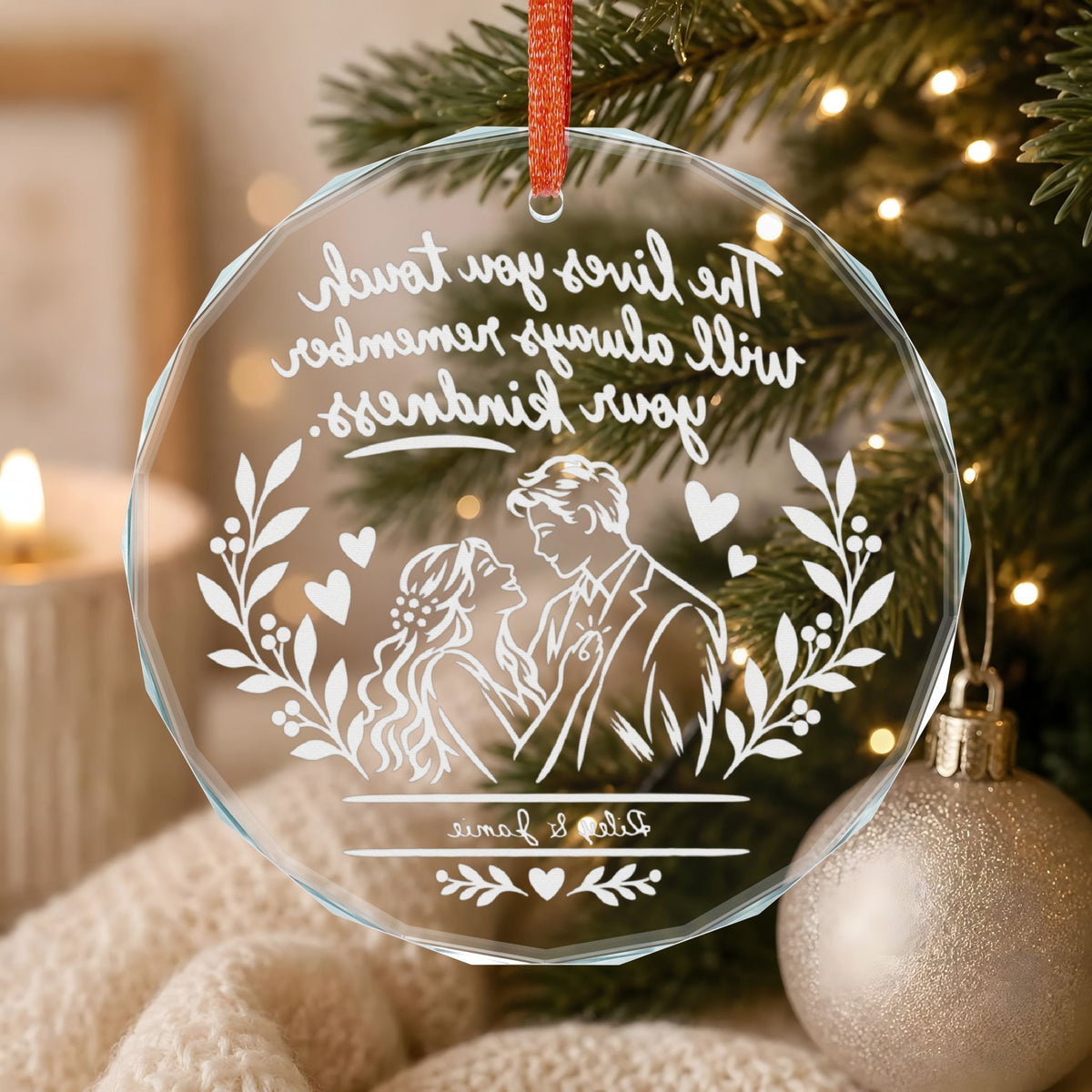 Signature Crystal Christmas Ornament