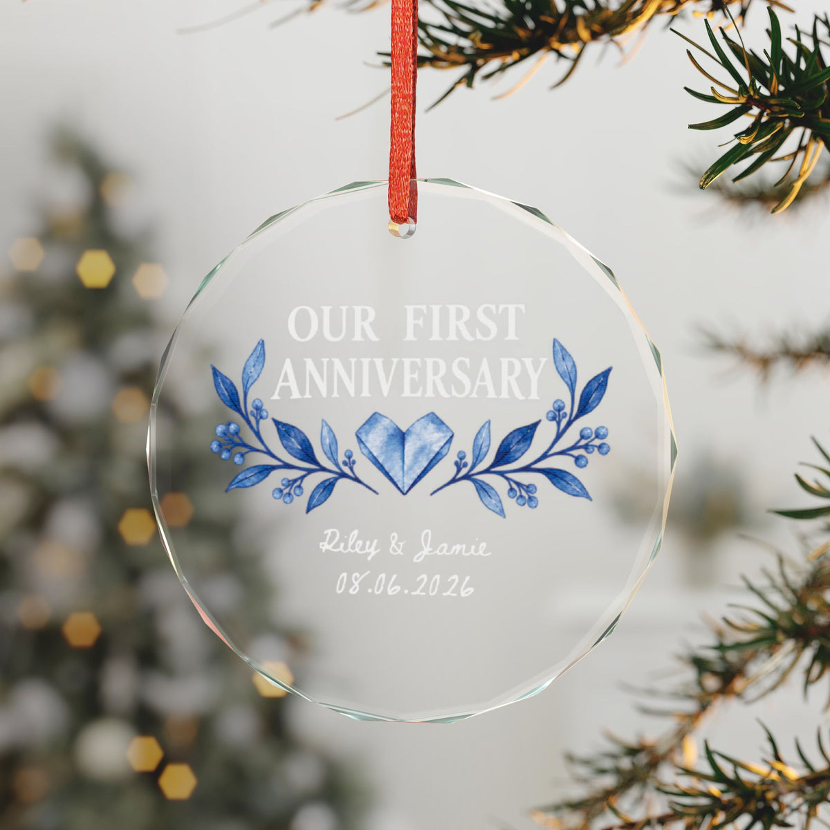Signature Crystal Christmas Ornament