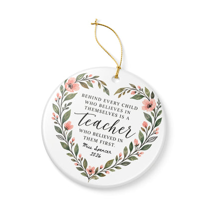 Heritage Single-Sided Ceramic Ornament