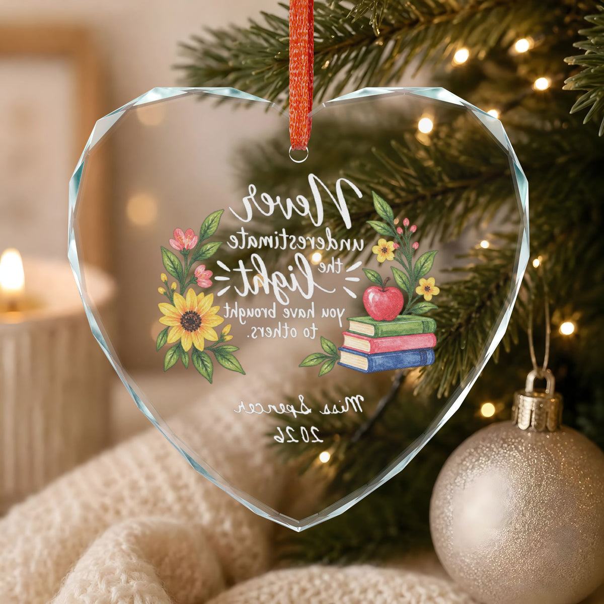 Signature Crystal Christmas Ornament