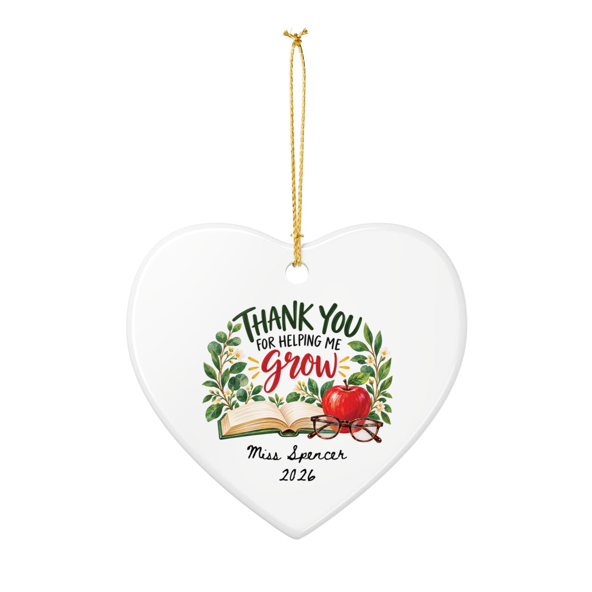 Heritage Single-Sided Ceramic Ornament