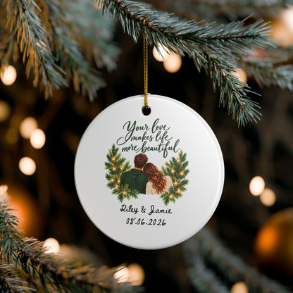 Heritage Single-Sided Ceramic Ornament