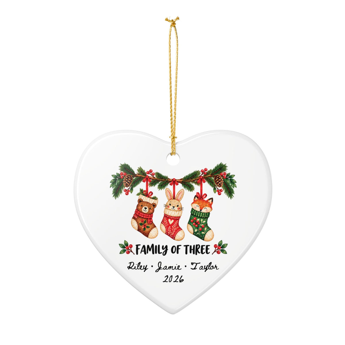 Heritage Single-Sided Ceramic Ornament
