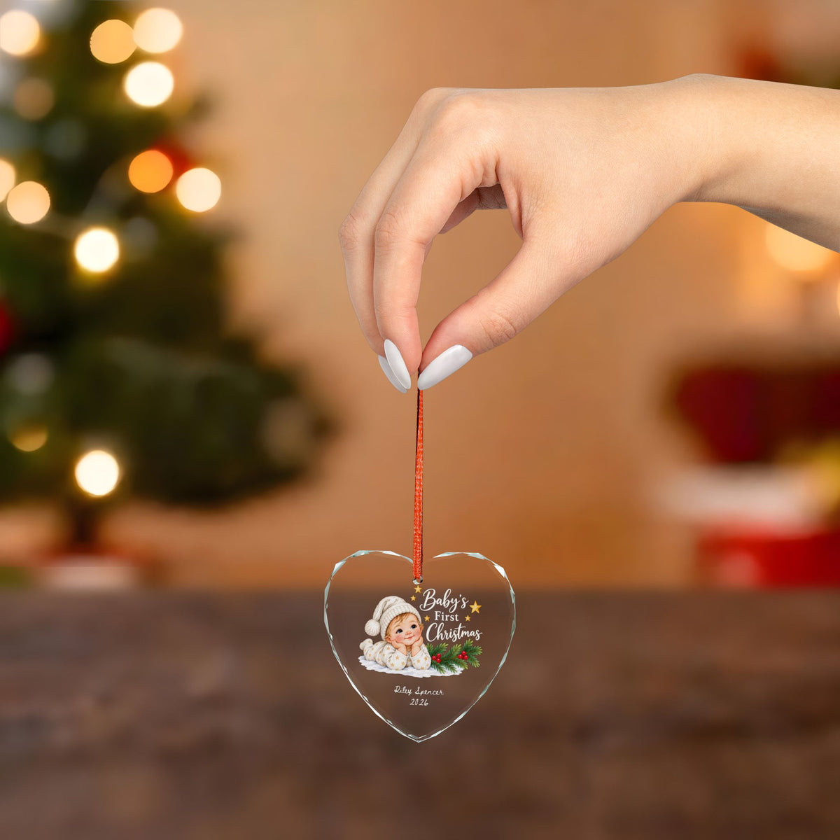 Signature Crystal Christmas Ornament