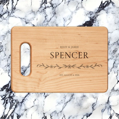 Atelier Engraved Personalized Wooden Cutting Board