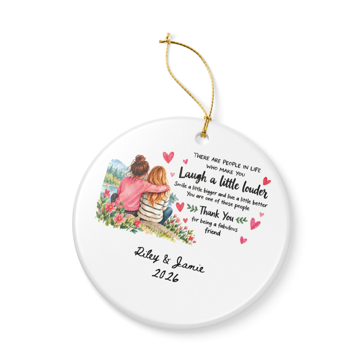 Heritage Single-Sided Ceramic Ornament
