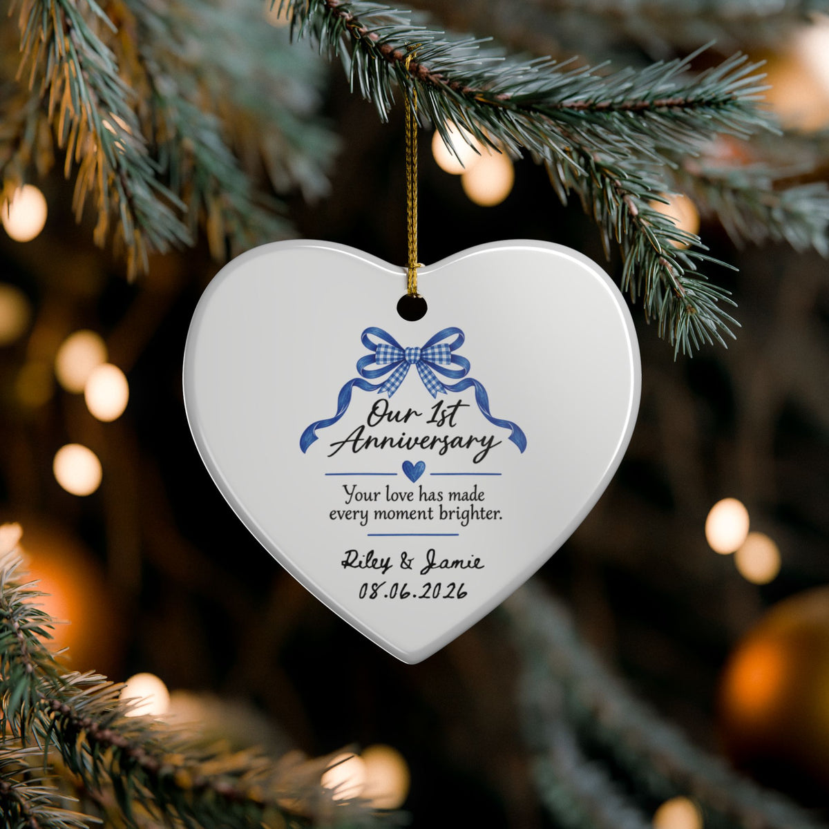Heritage Single-Sided Ceramic Ornament