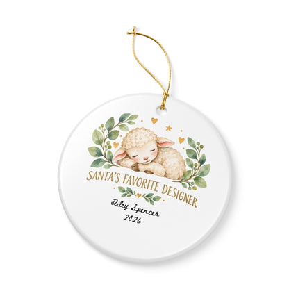 Heritage Single-Sided Ceramic Ornament