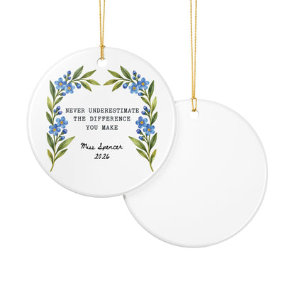 Heritage Single-Sided Ceramic Ornament