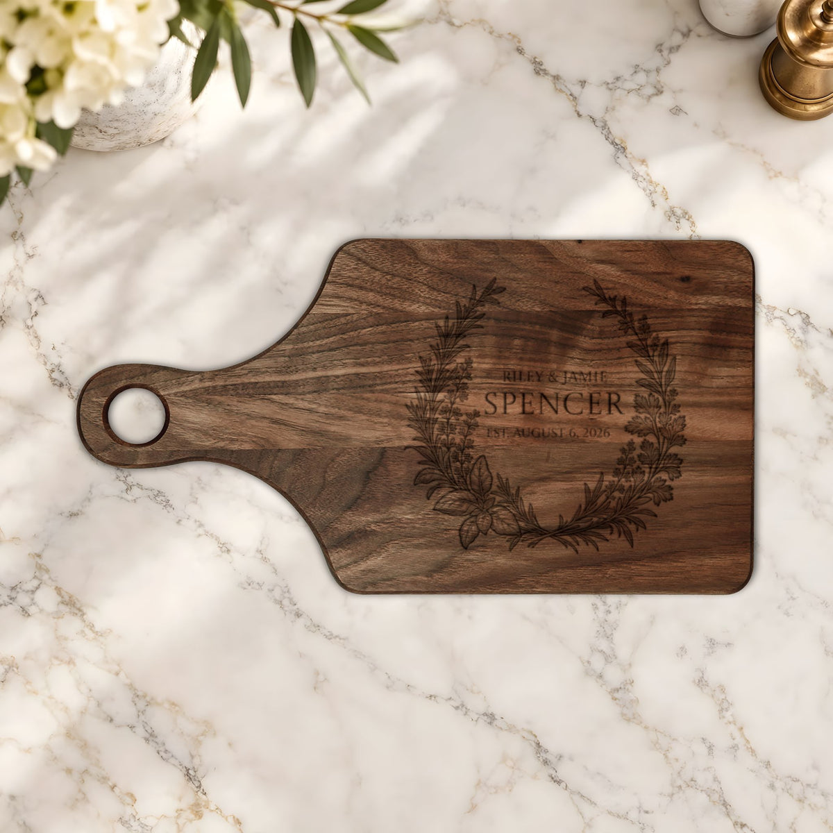 Atelier Engraved Personalized Wooden Cutting Board