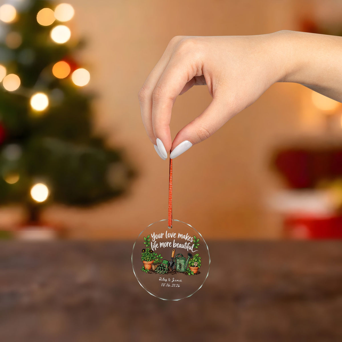 Signature Crystal Christmas Ornament