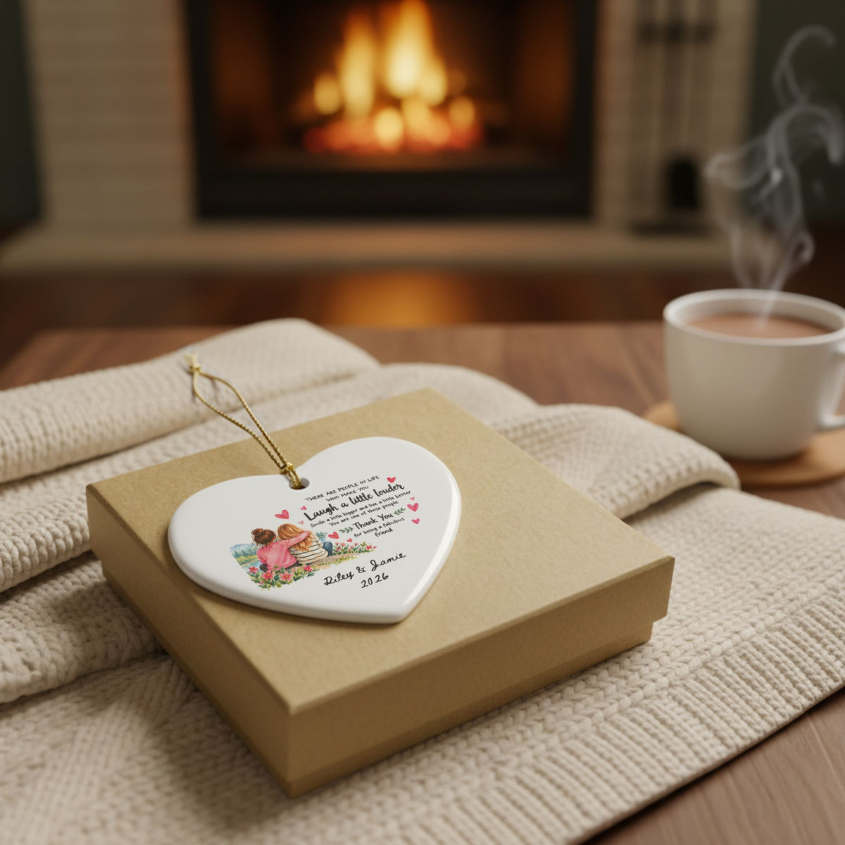 Heritage Single-Sided Ceramic Ornament