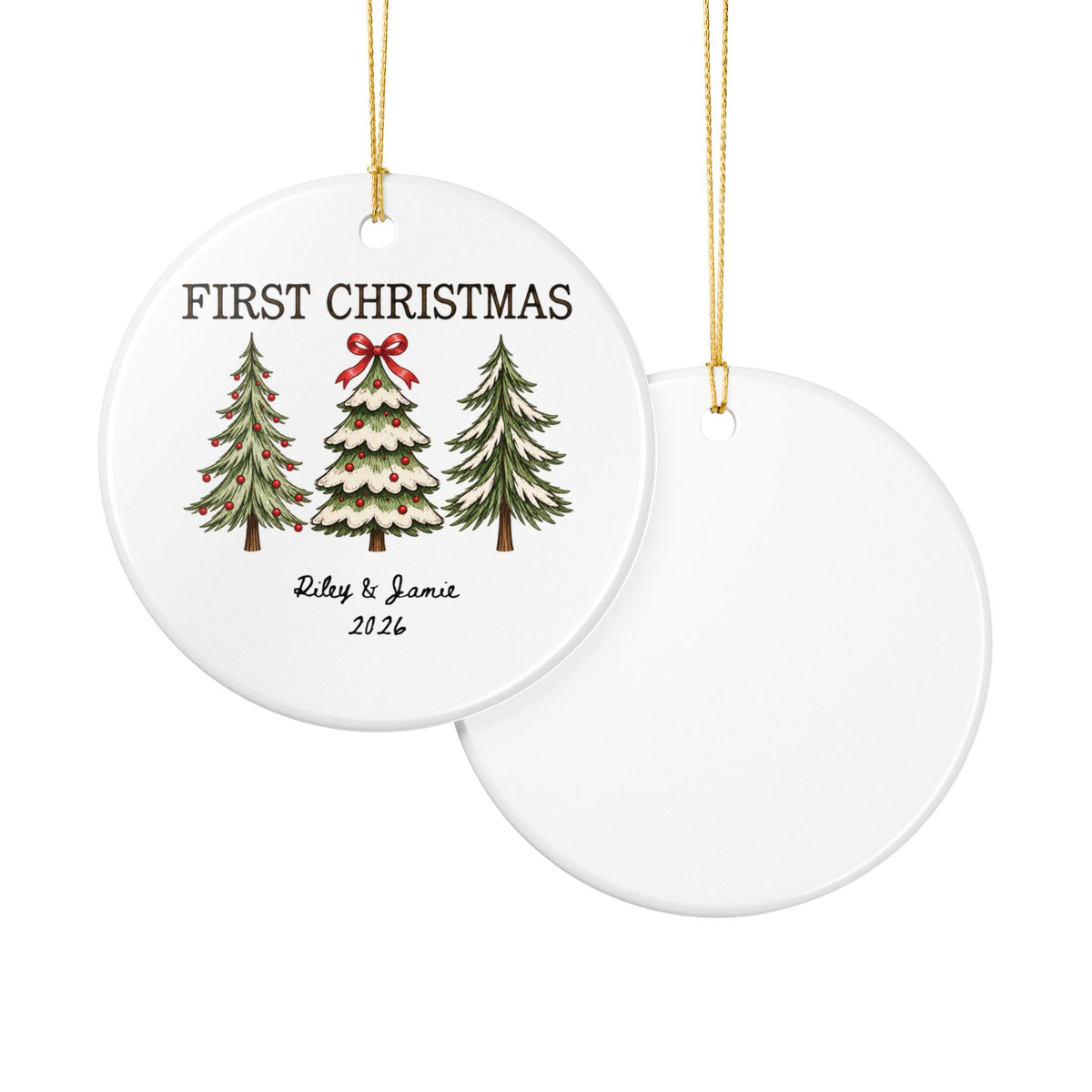 Heritage Single-Sided Ceramic Ornament