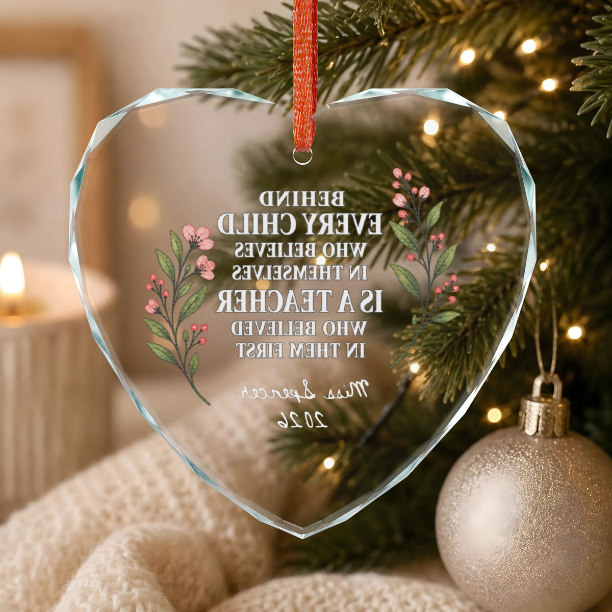Signature Crystal Christmas Ornament