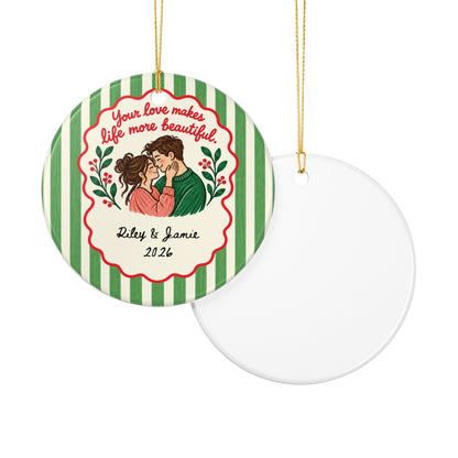 Heritage Single-Sided Ceramic Ornament