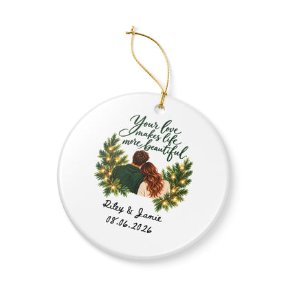 Heritage Single-Sided Ceramic Ornament