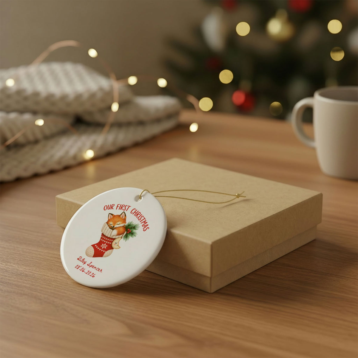 Heritage Single-Sided Ceramic Ornament