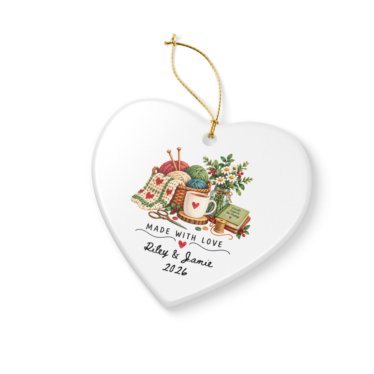 Heritage Single-Sided Ceramic Ornament