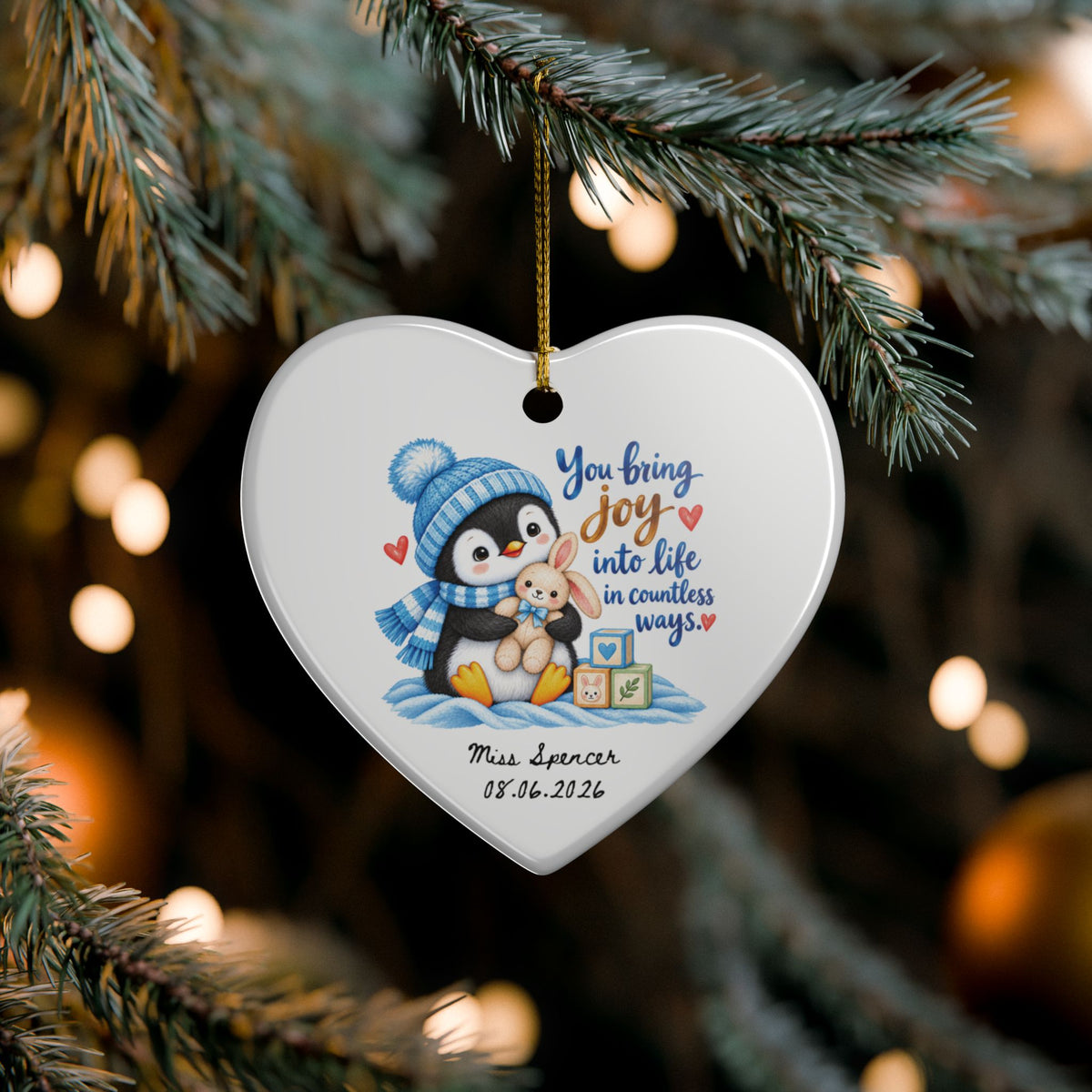 Heritage Single-Sided Ceramic Ornament