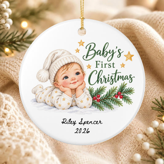 Heritage Single-Sided Ceramic Ornament