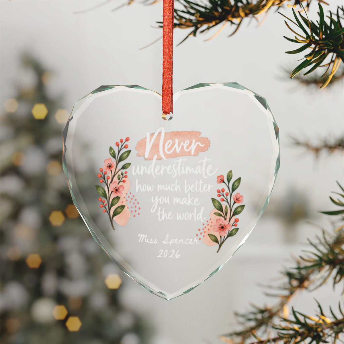 Signature Crystal Christmas Ornament
