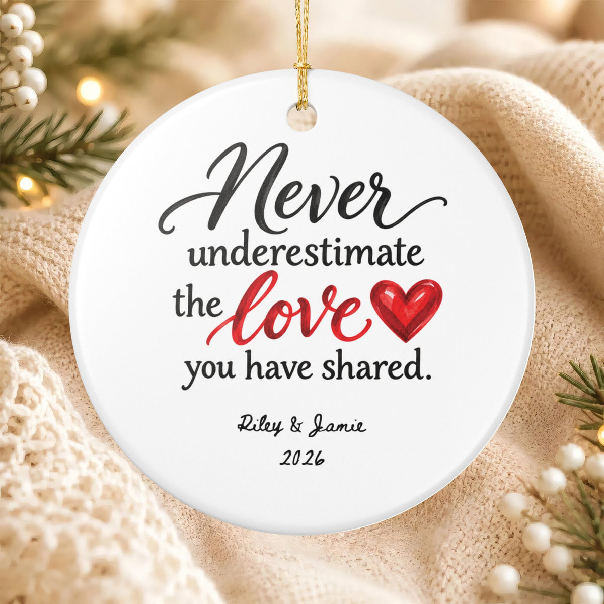 Heritage Single-Sided Ceramic Ornament