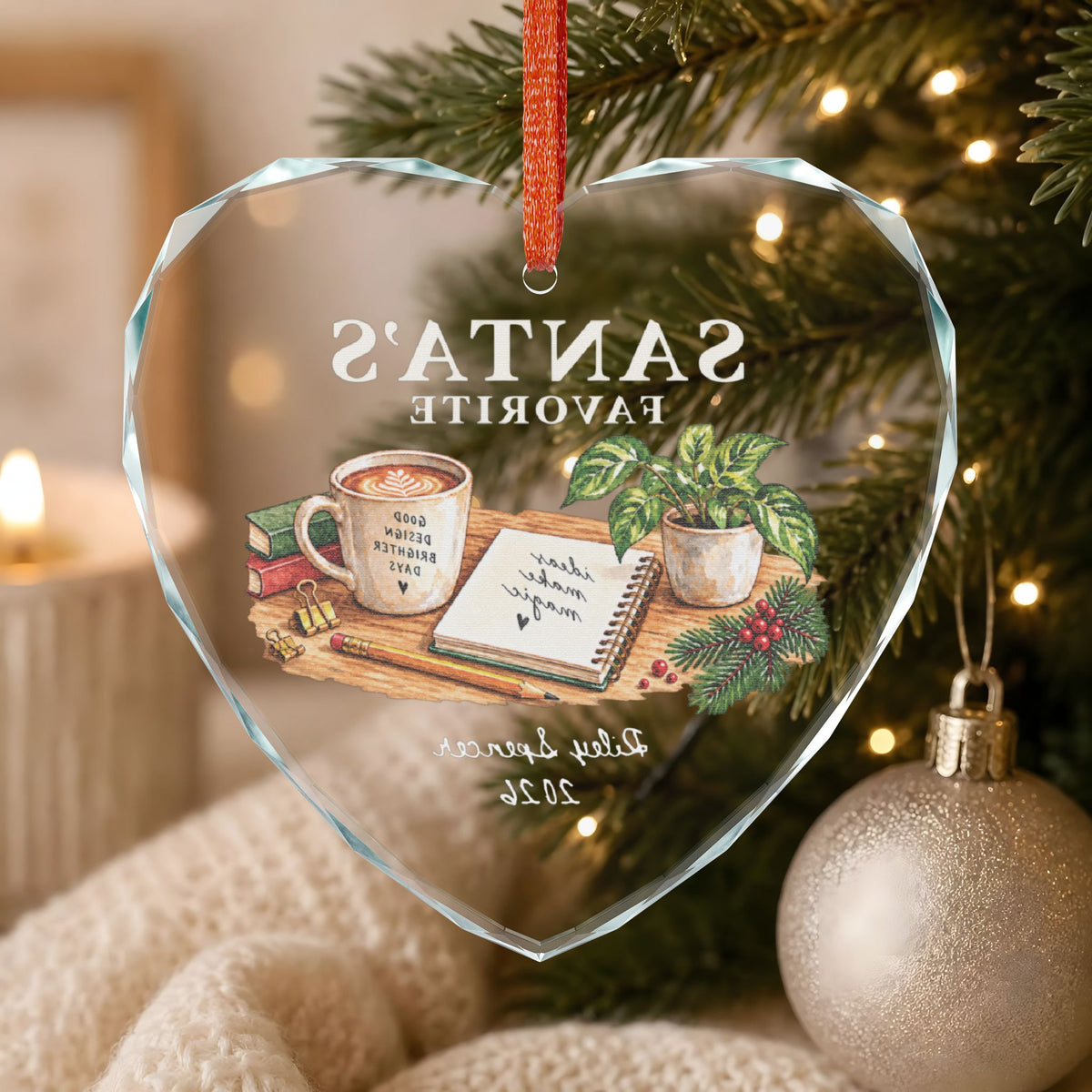 Signature Crystal Christmas Ornament