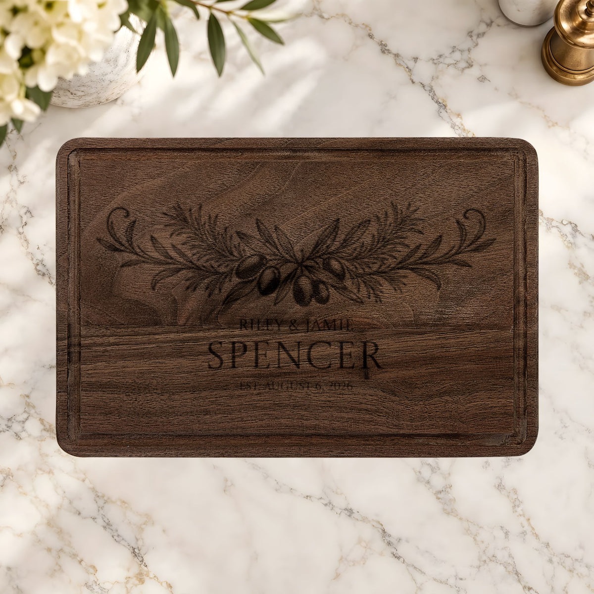 Atelier Engraved Personalized Wooden Cutting Board