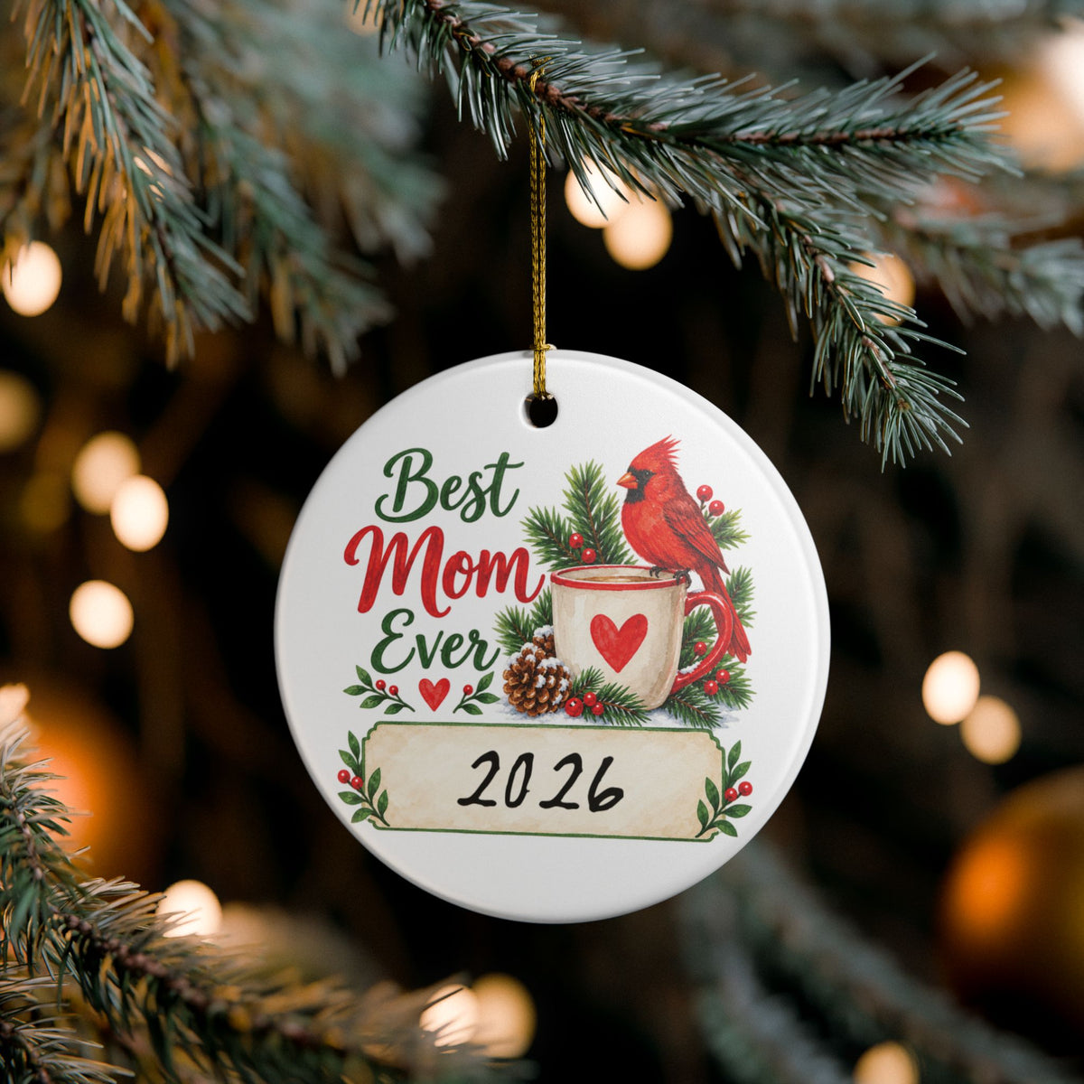 Heritage Single-Sided Ceramic Ornament