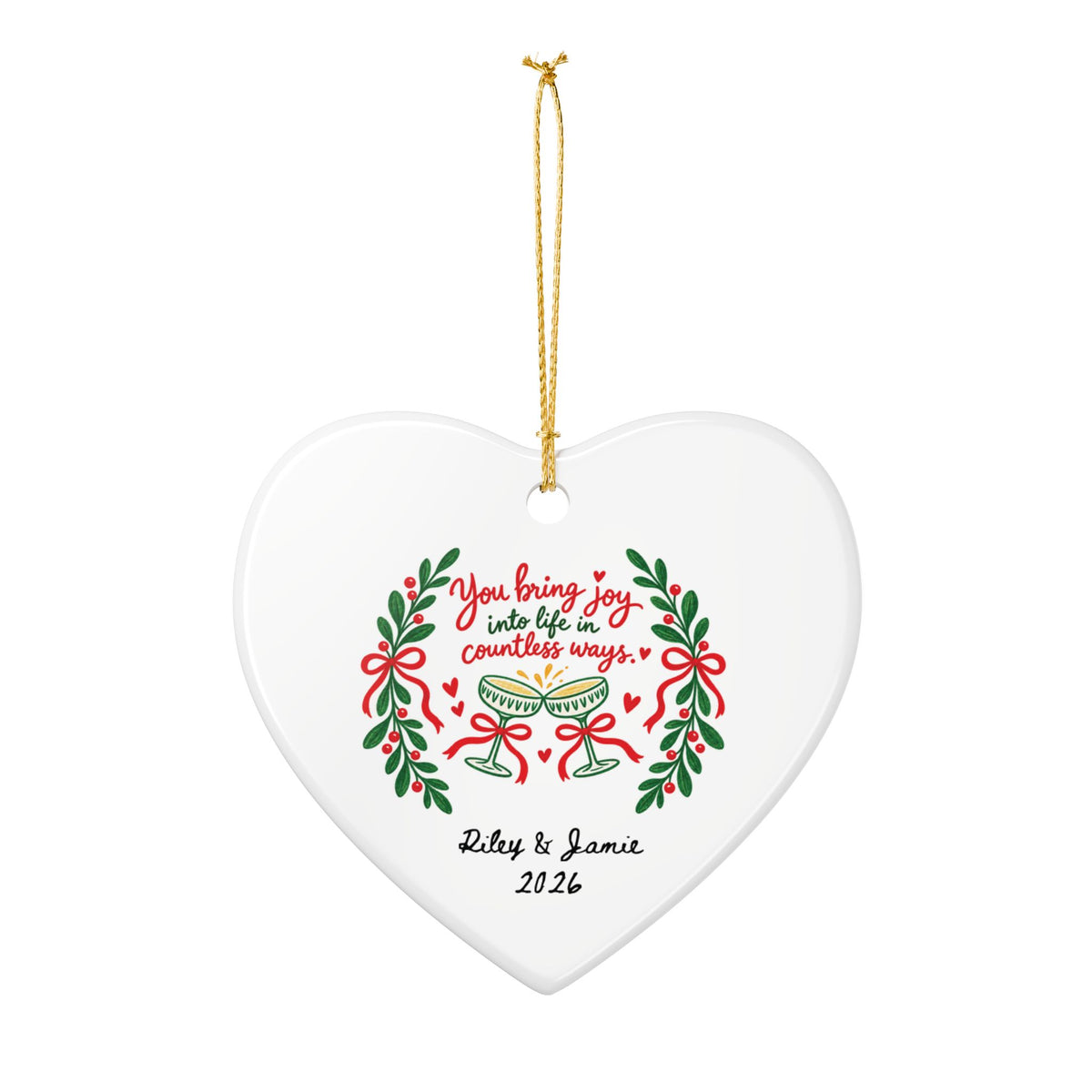 Heritage Single-Sided Ceramic Ornament
