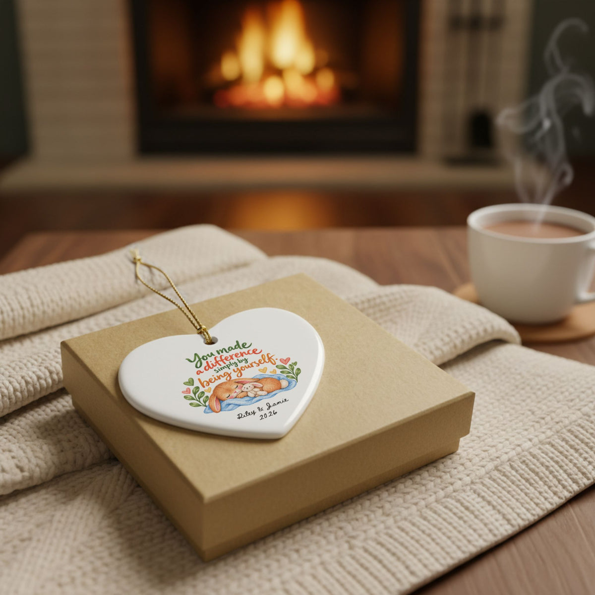 Heritage Single-Sided Ceramic Ornament