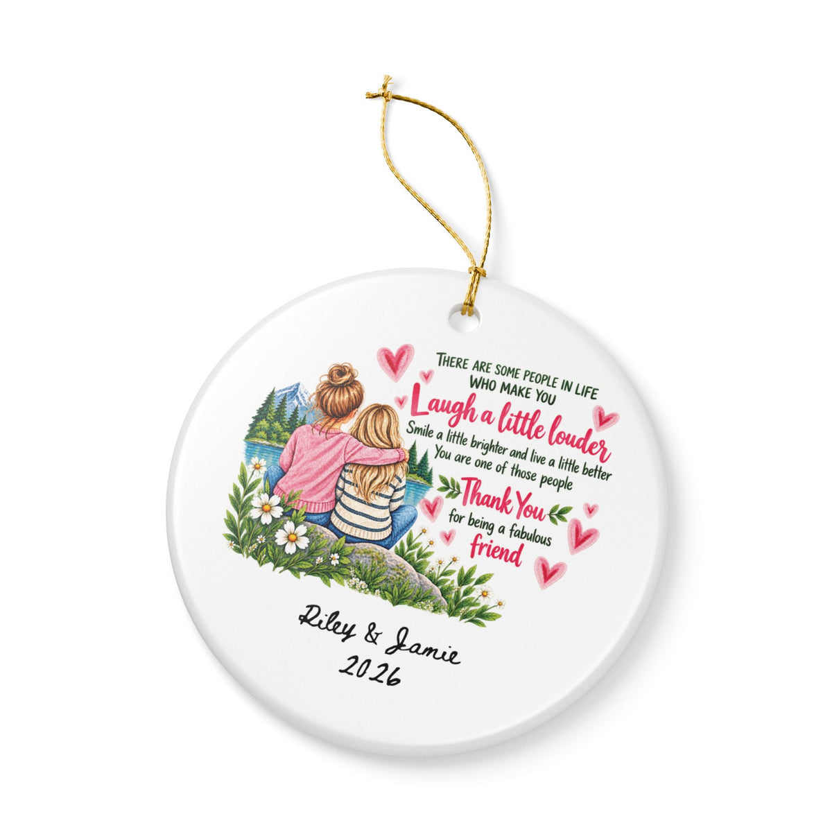 Heritage Single-Sided Ceramic Ornament