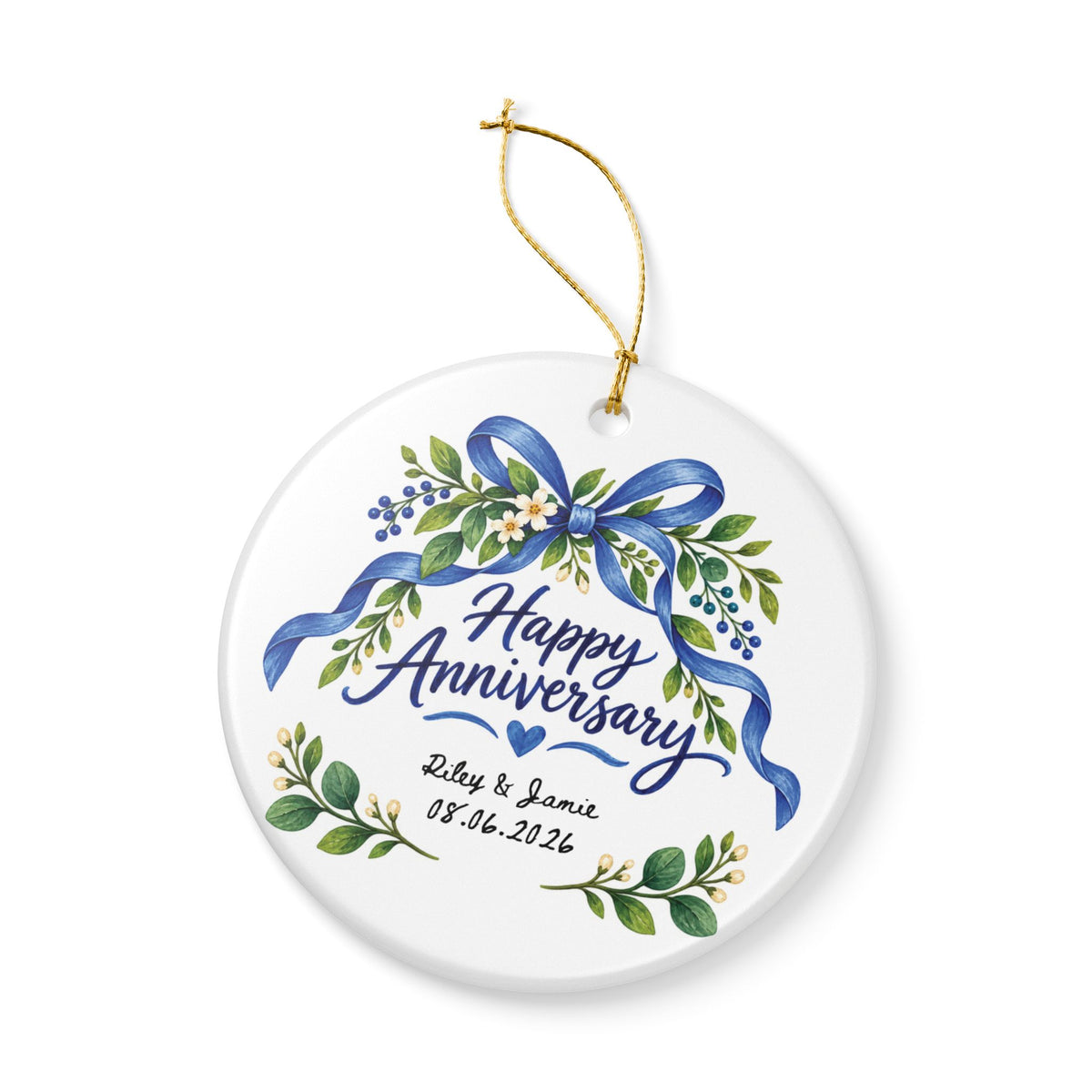 Heritage Single-Sided Ceramic Ornament