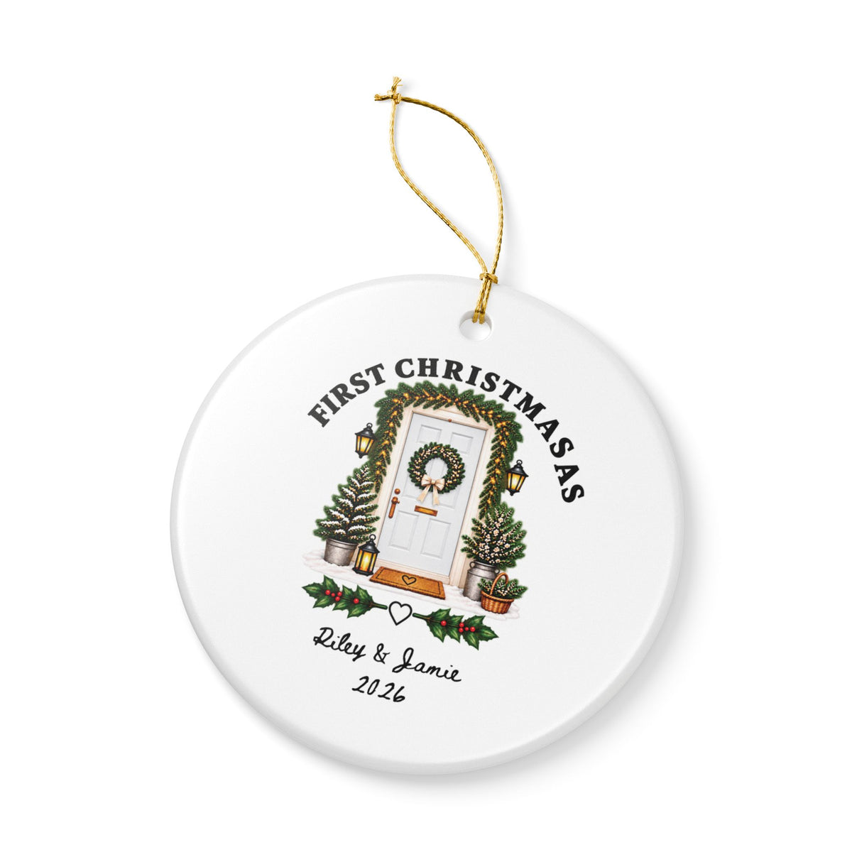 Heritage Single-Sided Ceramic Ornament
