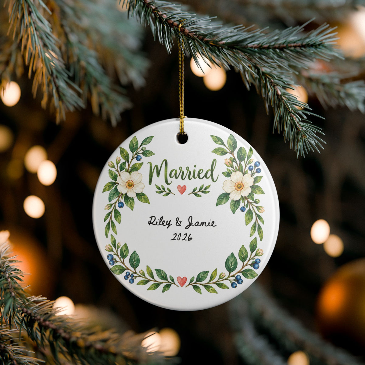 Heritage Single-Sided Ceramic Ornament