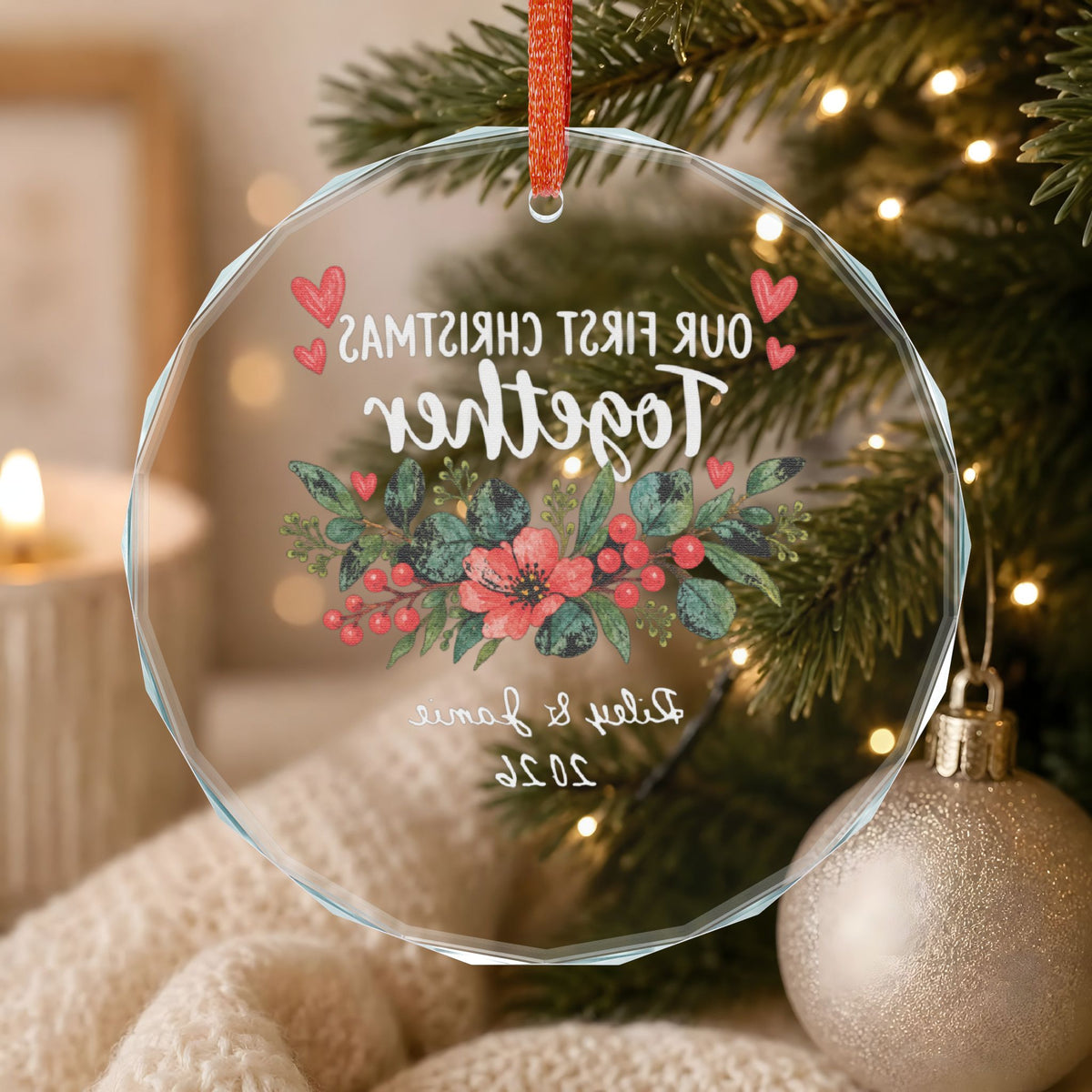 Signature Crystal Christmas Ornament